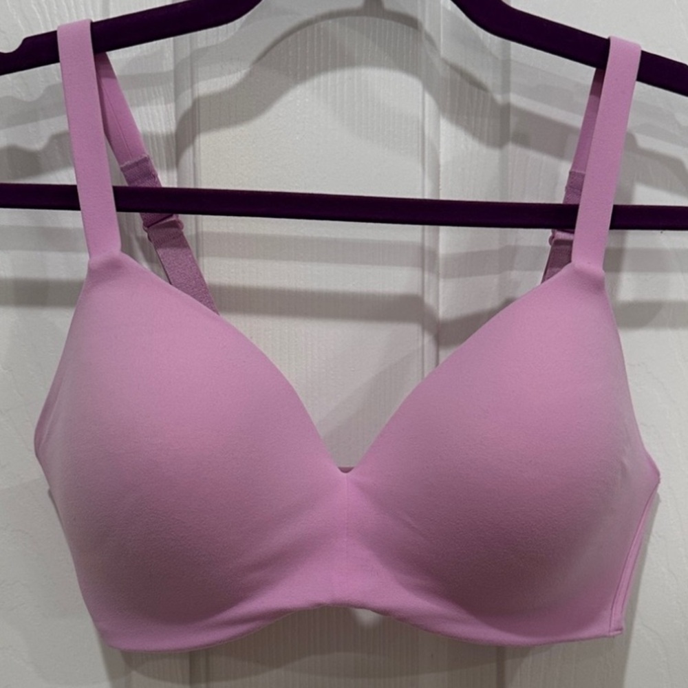Wacoal, How Perfect Wire Free T-shirt Pink Nectar Foam Cup Bra 34D
